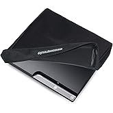 PlayStation 3 / PS3 / XBOX360 Console Dust Cover Gaming System Protector [Antistatic, Water Resistant, Premium Fabric, Black] by DigitalDeckCovers