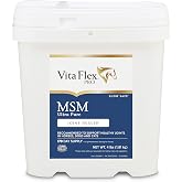 Vita Flex MSM Ultra Pure Joint Supplement for Dogs, Horses &amp; Cats, 4 lbs | MSM Supplement, Powder for Healthy Joints, Collagen &amp; Mobility Support, Odorless White Powder,Show Safe
