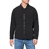 Hugo Mens Nylon Zip Up Overshirt
