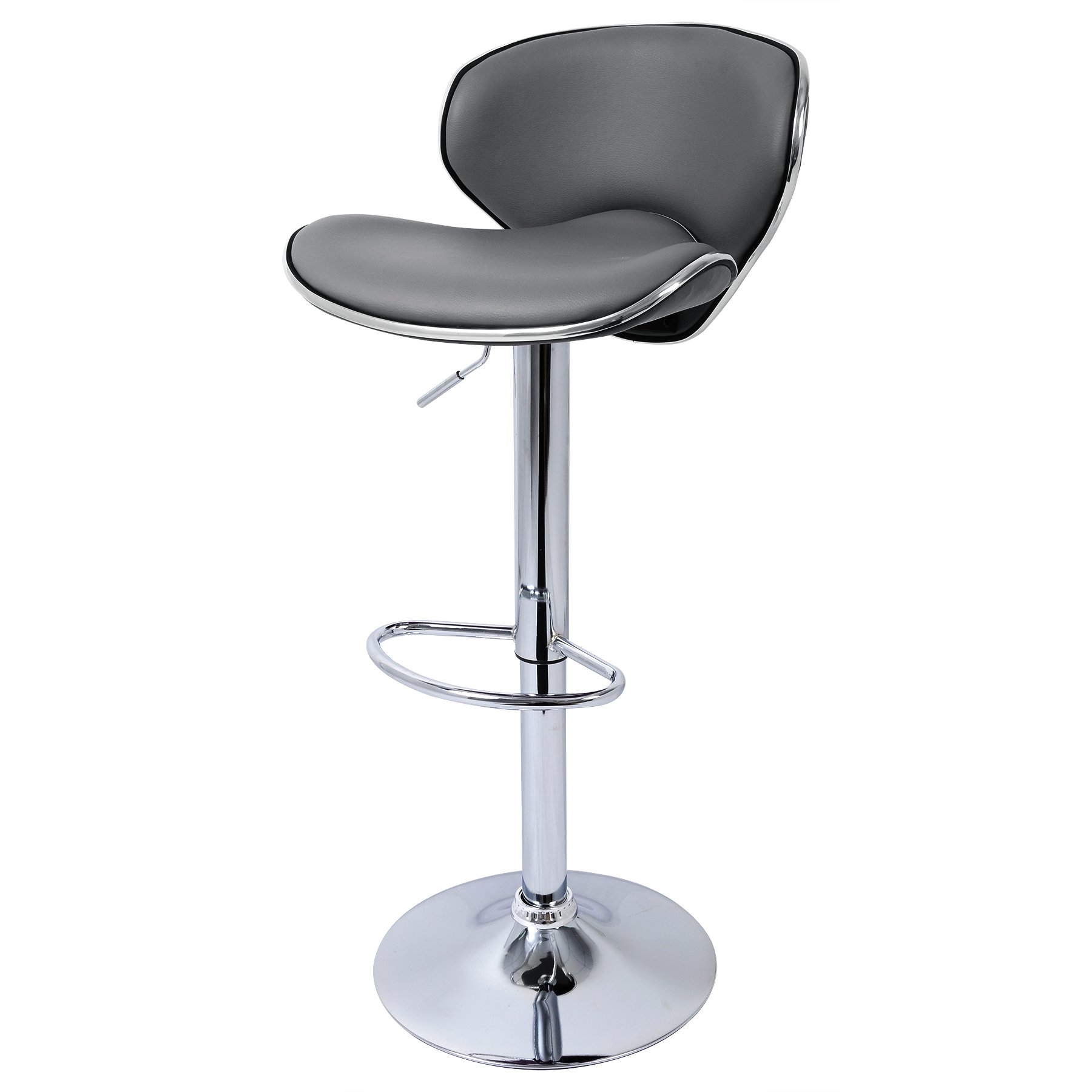 WOLTU Bar Stools Grey Bar Chairs Breakfast Dining Stools for Kitchen