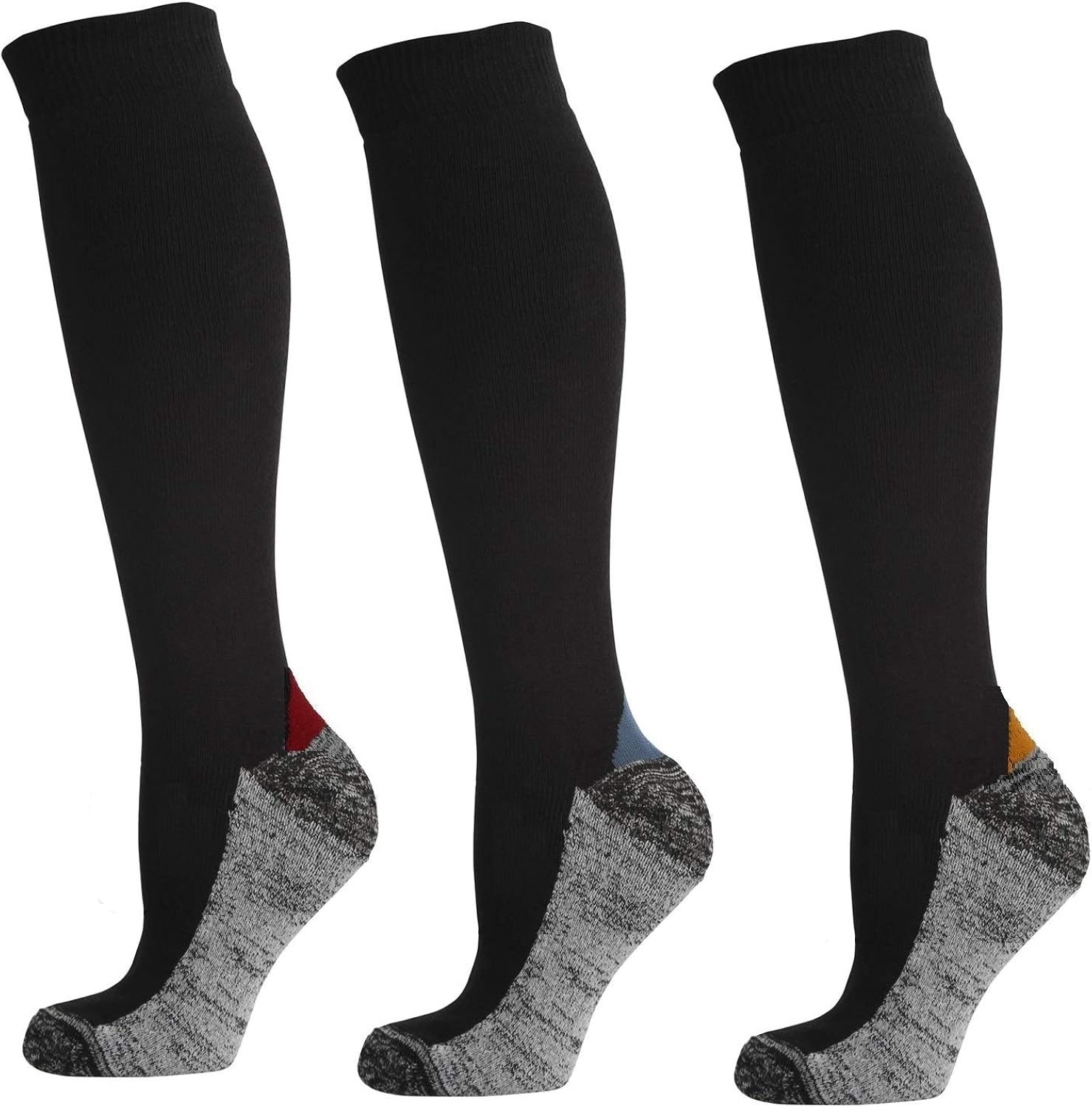 Mens Functional Long Work Socks Flexible Cushion Comfort Cuff Steel Toe