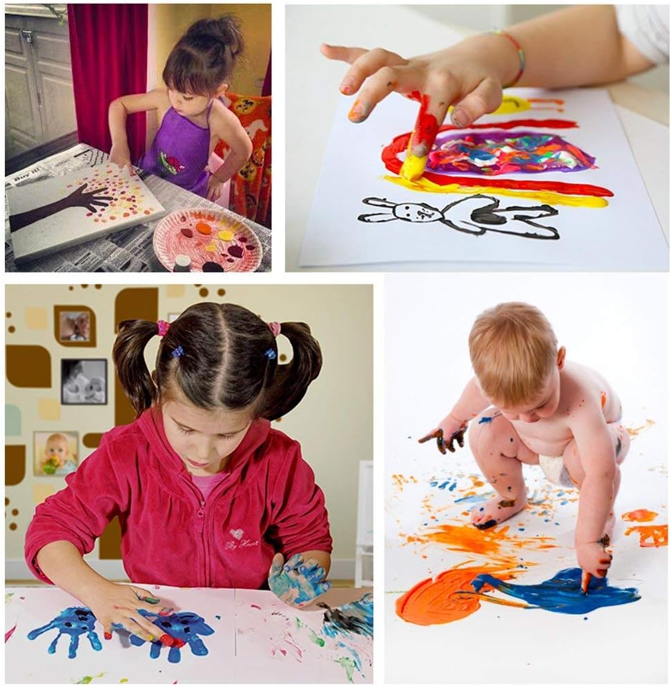 iMustech Finger Paints for Toddlers Non Toxic & Washable,12 Colors Kids Paint Set for Fun Art Supplies for Preschoolers,Arts & Crafts Supplies: Arts, Crafts & Sewing
