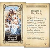 The Holy Family Laminated Prayer Card - Pack of 10