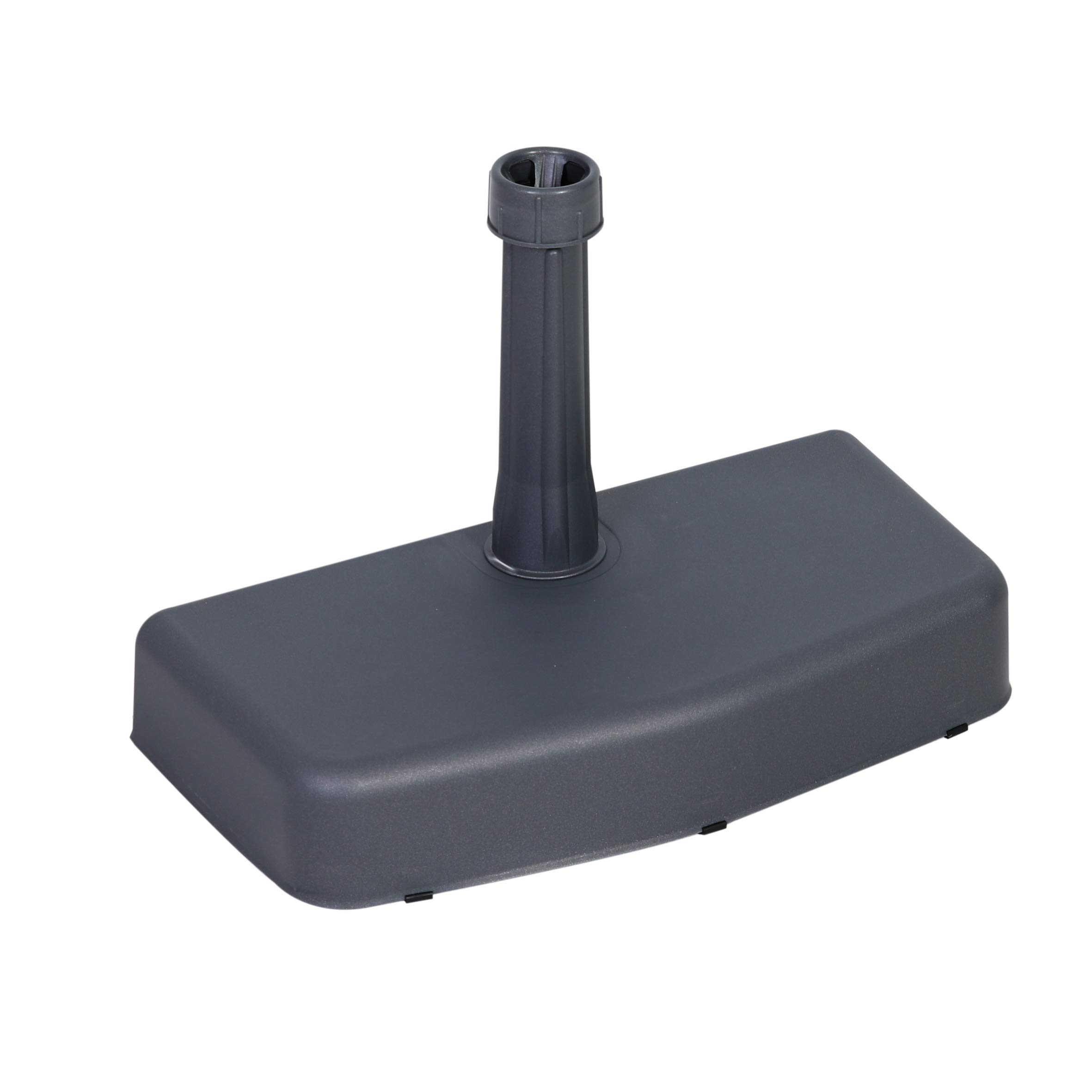 greemotion umbrella base - concrete and plastic umbrella stand for balconies - space-saving & corner umbrella stand - balcony sun umbrella base anthracite gray, 20kg