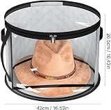 Ynnhik Hat Storage Box Foldable Transparent Organizer Scarves Gloves Zipper view 6