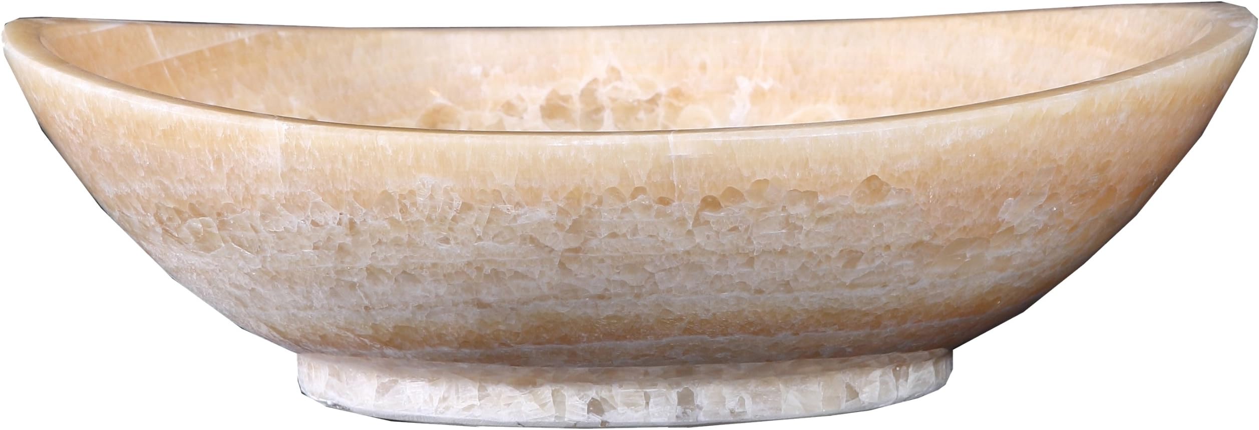 Virtu USA VST-2061-BAS Phoenix Vessel Sink with Natural Honey Onyx Marble