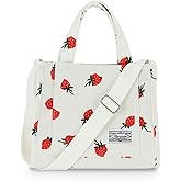 UERRUAM Corduroy Tote Bag for Women Work Crossbody Purse for Everyday,College,Travel,Lightweight Handbag Adjustable Strap