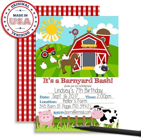 Amazon Com Barnyard Bash Farm And Barn Themed Birthday Party