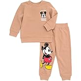 Disney Christmas Fleece Sweatshirt and Pants Outfit Set Newborn to Big Kid Sizes (Newborn - 10-12)