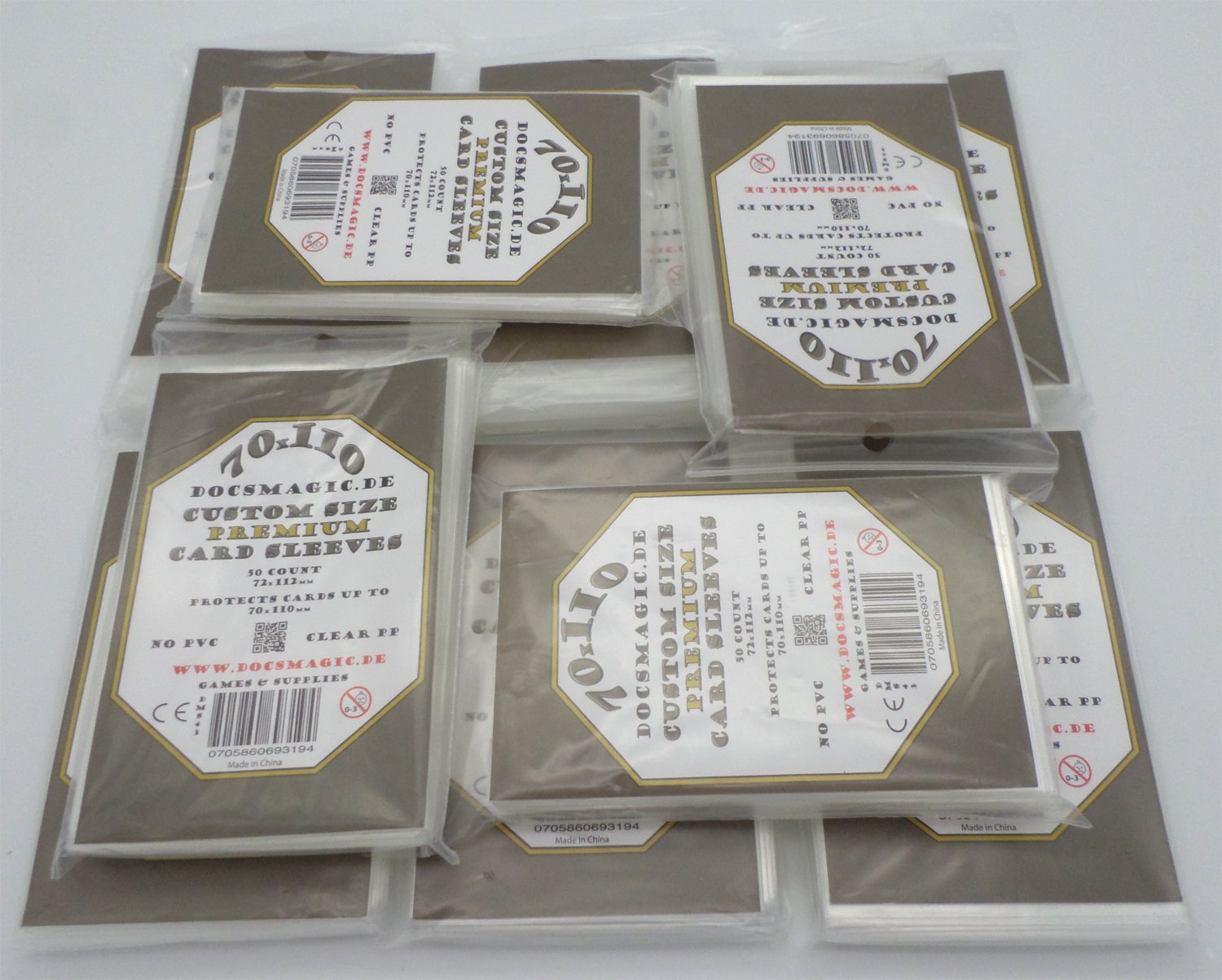 docsmagic.de 500 Premium 70 x 110 Board Game Sleeves - 72 x 112-10 Packs - Scythe