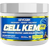 Evogen Cell K.E.M. PR V.2 Reformulated- Post Workout Recovery Powder & Muscle Builder | Creatine Monohydrate, BCAA Powder, EAAs | Recovery, Strength & Fullness | Tropic Thunder | 30 Servings