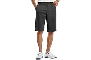PULI Mens Golf Hiking Shorts Lightweight Casual Dress 12" Inseam Work Stretch Travel Hybrid Quick Drying with Pockets