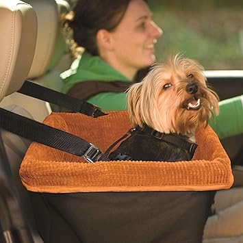 BLAPOXE Pet Dog Car Carrier Booster Seat Waterproof Front Seat Collapsable Basket with Fleece Mat for Small Animal Cats
