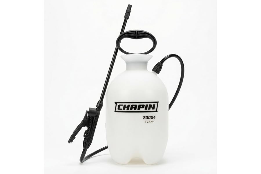 CHAPIN 20004 SureSpray 1-Gallon Pump Sprayer for Lawn, Garden & Weeds | See fluid levels at a glance; the funnel top makes filling easier, while the adjustable nozzle and 34-in hose extend reach