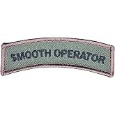Smooth Operator Name TAG Rocker ARC TAB Army Hook Forest Tactical Patch