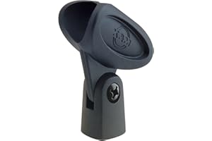 K&M Stands 85035-Black Universal Mic Adapter-17/22mm Diameter