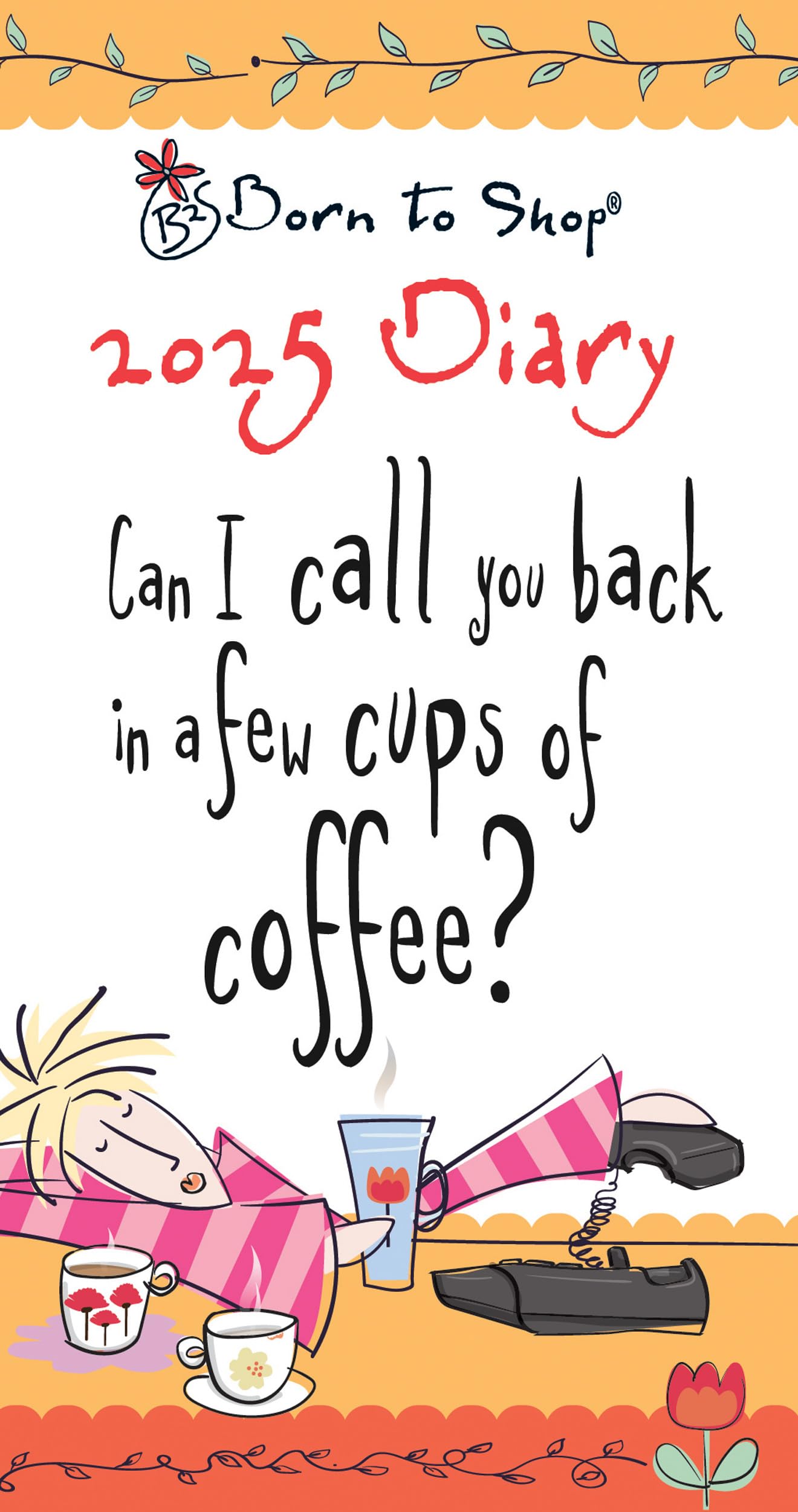 Portico Designs Ltd 2025 Born to Shop Slim Diary