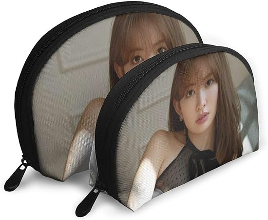 Amazon 新品小嶋陽菜 レディース貝殻の形 化粧バッグ 2点セット化粧袋 貝殻型 かわいい おしゃれ 大容量 軽量 旅行 お出かけ シンプル 収納 シューズ バッグ