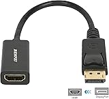 Displayport to HDMI Adapter, Benfei Dp(Display Port) Male to Hdmi Female Converter with Audio for Lenovo, Dell, HP, Asus and other brand(Dp to Hdmi)