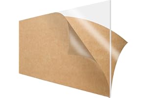 SimbaLux Acrylic Sheet Clear Cast Plexiglass 12" x 24" Long Panel 1/8" Thick (3mm) Transparent Plastic Plexi Glass Board with Protective Paper for Signs, DIY Display Projects, Craft, Easy to Cut