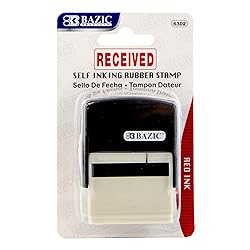 BAZIC Received Self Inking Rubber Stamp