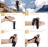 COVACURE Walking Poles 2 Pack Lightweight Collapsible 7075 Aluminum Foam Grip view 8