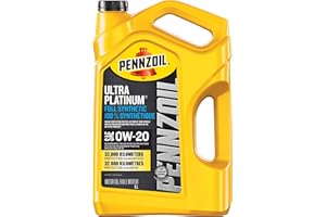Pennzoil Ultra Platinum Full Synthetic 0W-20 Motor Oil, 5 Litre