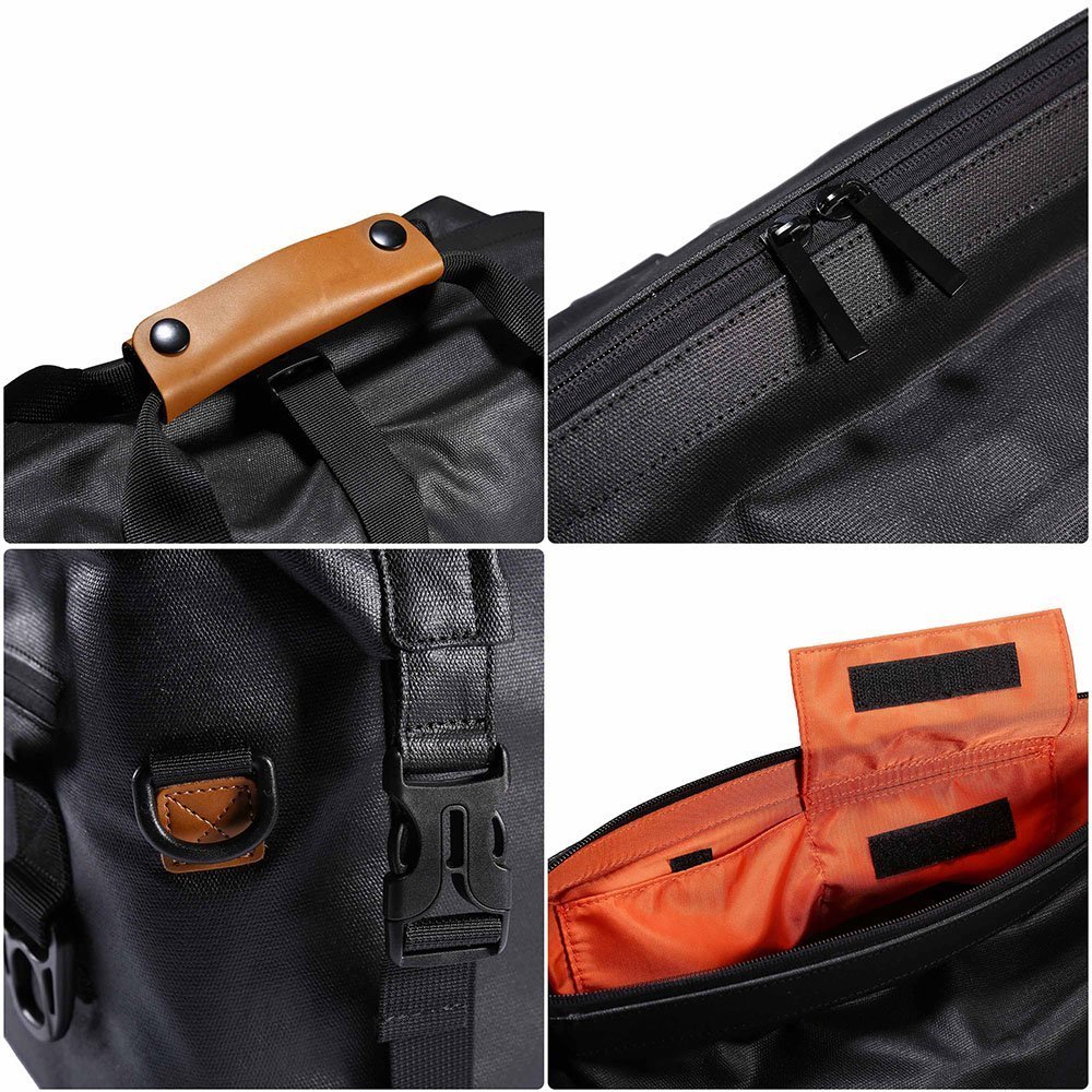Shoulder Messenger Bag Waterproof DSLR SLR Digital Camera Bag Case Shockproof Backpack Profession Travel Photography Bag Gadget Organizer (Balck)