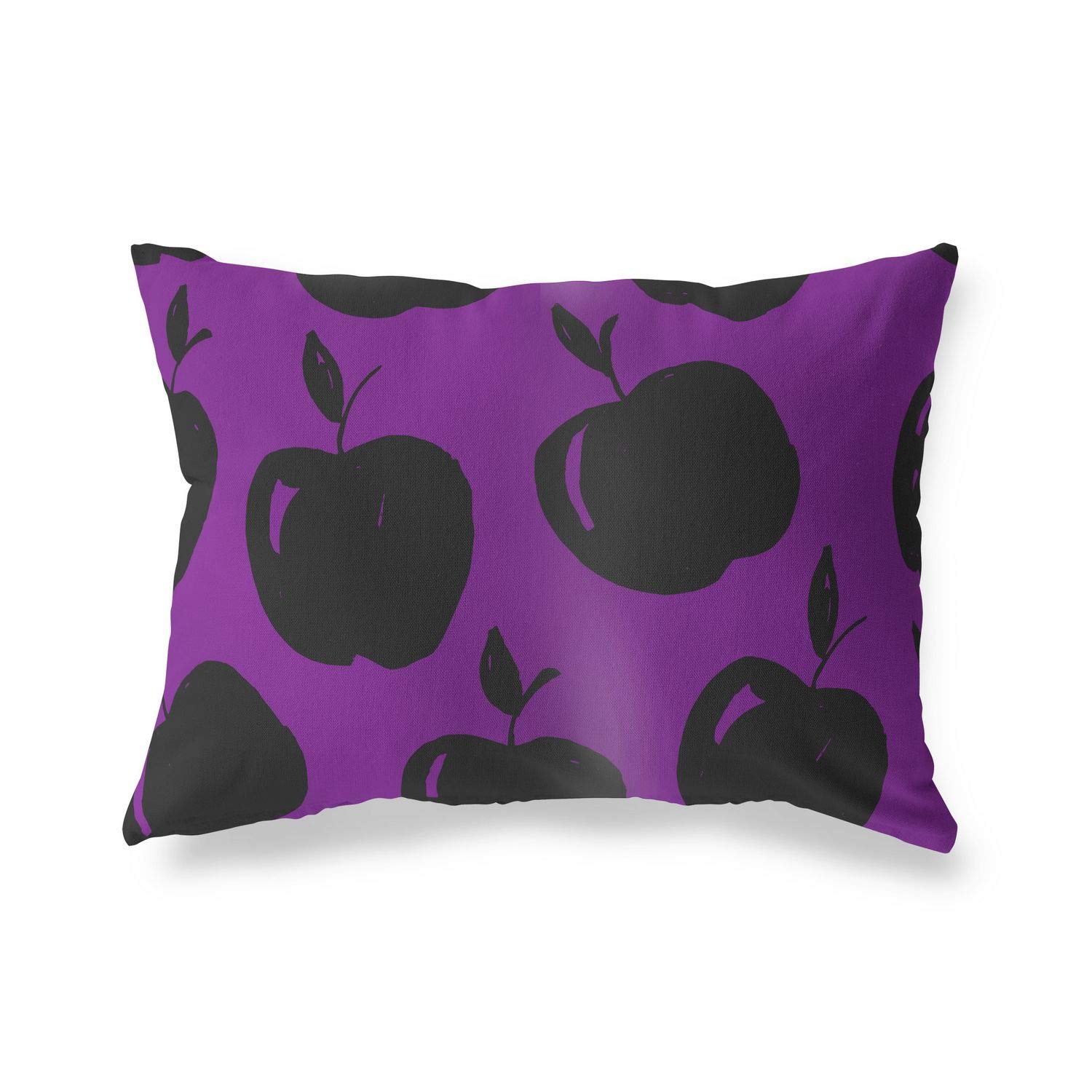 BonaMaison Decorative Cushion Cover, Purple-Black Throw Pillow Covers, Home Decorative Pillowcases for Livingroom, Sofa, Bedroom, Size: 45X60 Cm - Designed and Manufactured in Turkey
