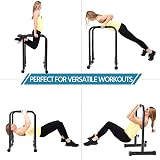Yaheetech Dip Bars Station Pull Up Bars Heavy Duty Steel 500lbs Capacity view 3