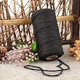 jijAcraft 300M Black Cotton String 2mm Butchers Twine for Cooking Crafting view 5