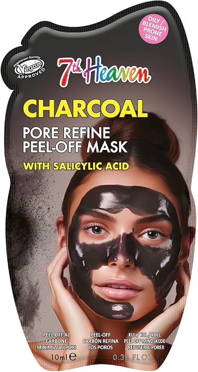7th Heaven Charcoal Peel Off Mask with Salicylic Acid Pore Refining 100g