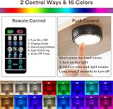 Onumii Battery LED Under Cabinet Lights 6 Pack RGB with Remote Black view 4