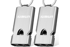 IUMIUN Emergency Survival Whistle Lifeguard Safety Whistle for Outdoor Camping Hiking-Loud Whistle up to 120~130db