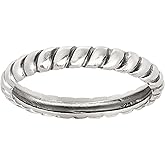 Silpada 'Belle Fleur' Twisted Stacking Ring in Sterling Silver