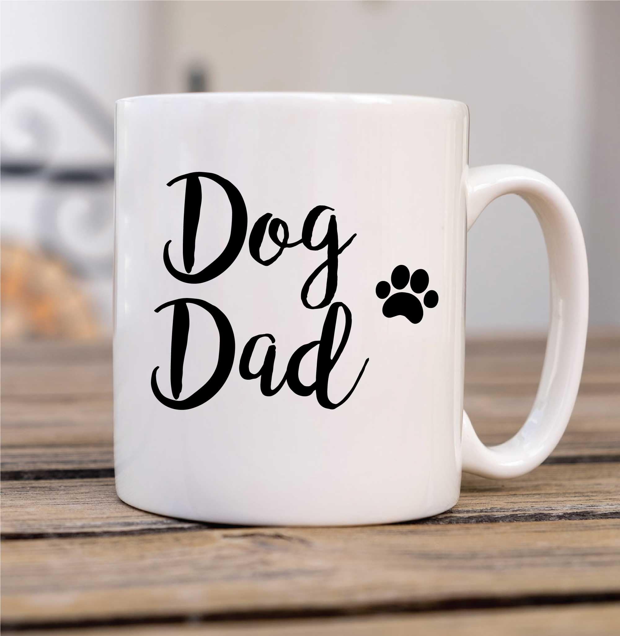 60 Second Makeover Limited Dog Dad Mug Pet Present Dog Lover Gifts Fathers Day 11 oz Ceramic Mug Dishwasher Safe Microwave Safe Gifts for Men Father's Day Coffee Cup
