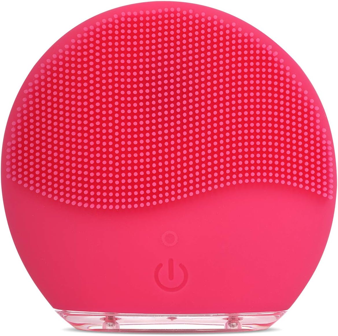 Sonic Silicone Electric Face Brush USB Charging & Waterproof for Women Teen Girls Wash (circle fuchsia)