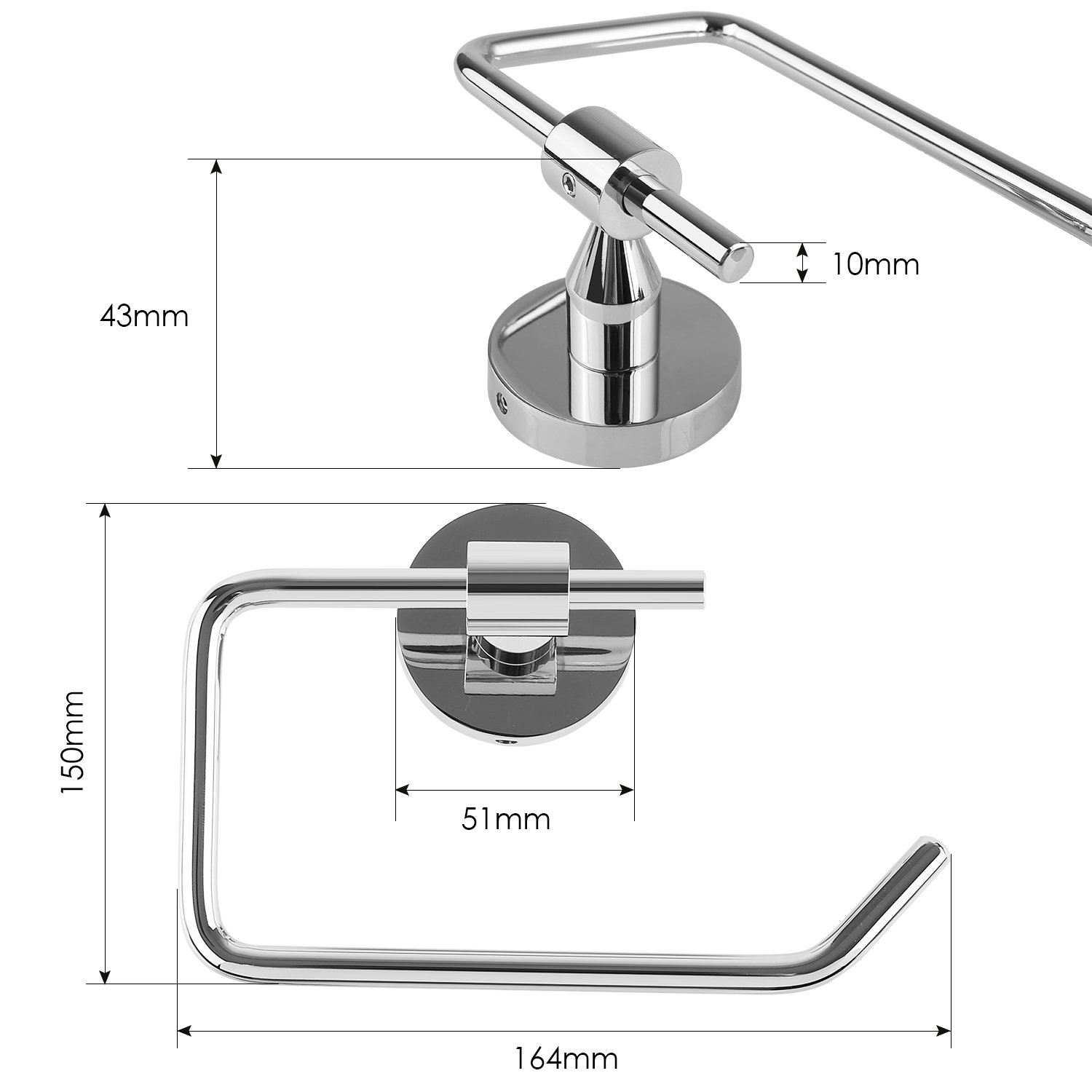 HOMFA Portarrollo para Papel Higiénico Soporte para papel ...