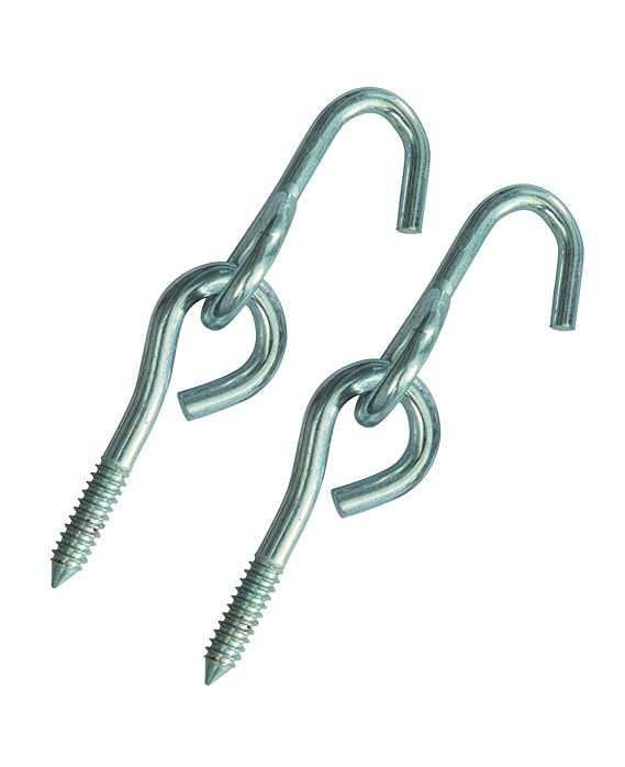 Hammock Screw Hook Pack FHBSHA 0.36kg Heavy duty steel screw hooks for permanently hanging