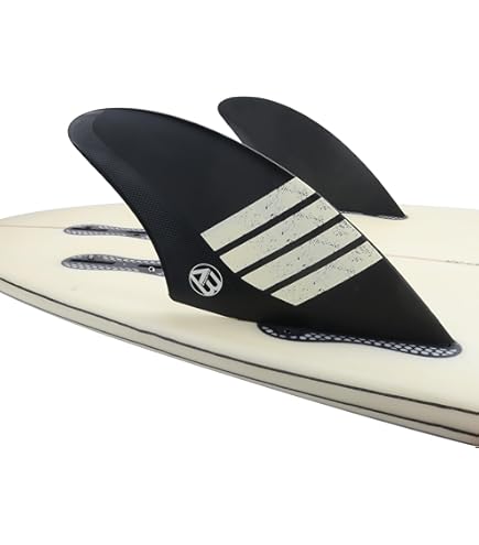 Amazon.com : FCS II Modern Keel PG Twin Fins - Clear : Sports