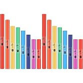 16 Pcs Musical Sound Tubes Set Plastic Classroom Percussion Instrument Kit | Colorful Durable Plastic Tube, Classroom Educational Music Toy Set, Rhythm Percussion Kit, Music Learning