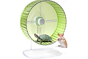 JJMOLLE Hamster Wheel, 8.3inch Silent Hamster Wheel, Adjustable Height Turtle Wheel Turtle Tank Accessories, Dwarf Hamster Wheel, Hedgehog Wheel, Gerbil Wheel, Small Pet Exercise Wheels