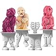 Tovolo Zombie Popsicle Molds (Set of 4) - Mess-Free Silicone Ice Pops with Reusable Sticks for Freezer Snacks / Dishwasher-Sa