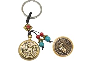 GrandSail Brass Zodiac Rotating Handle Charm and Copper Pendant