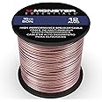 Monster XP Copper Clad Aluminum (CCA) Speaker Wire 12 Gauge Cable 50 FT Spool - Ideal for Home Cinema Cables and Car Audio Cable
