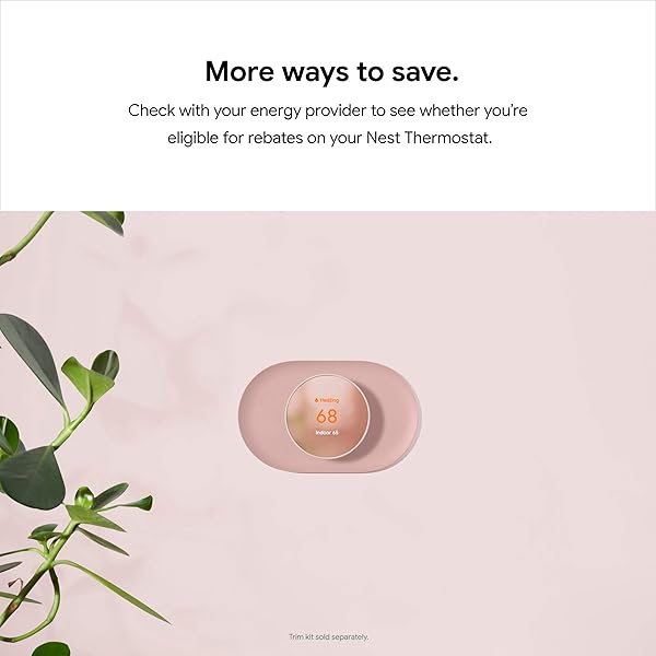 GOOGLE NEST THERMOSTAT – SMART THERMOSTAT FOR HOME – PROGRAMMABLE WIFI THERMOSTAT – SNOW