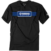 Factory EFFEX 19-87204 Yamaha Racing Stripe Tee Shirt - Black - Large