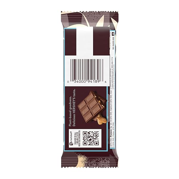 HERSHEY’S PLANT BASED OAT CHOCOLATE CONFECTION EXTRA CREAMY ALMOND & SEA SALT BAR, 1.55 OZ