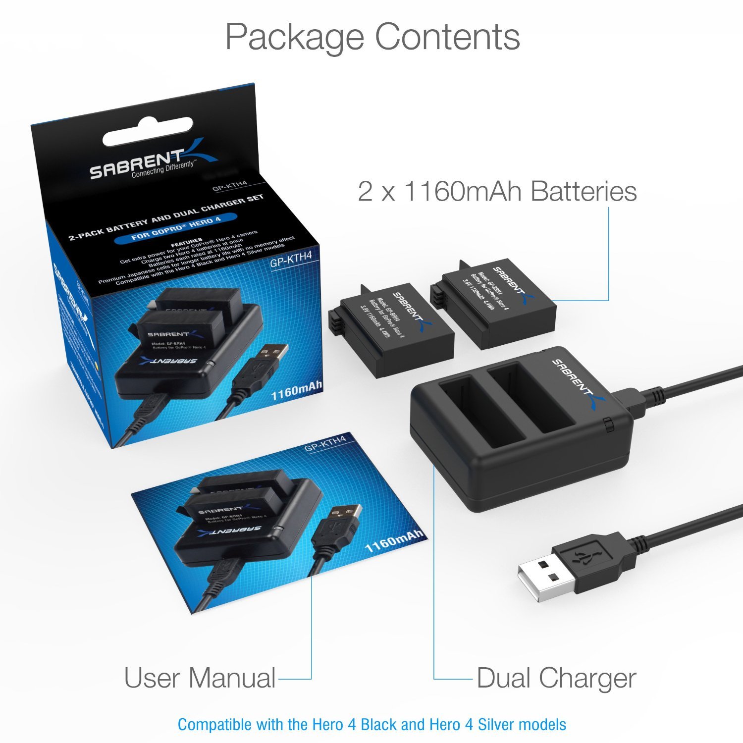 Gopro Rechargeable Battery For Hero4 Black Hero4 Silver Gopro Official Accessory Buy Online In India At Desertcart