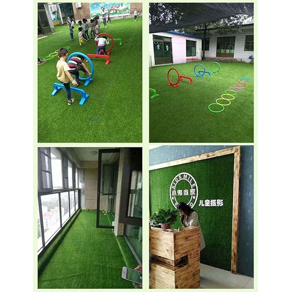 Zhimeio césped Artificial, tapete de césped sintético para ...